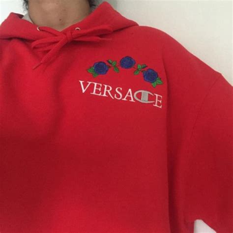 versace champion hoodie|versace hoodie women.